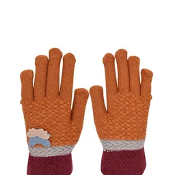 LOOM LEGACY Women Patterned Woolen Winter Gloves-picture-27