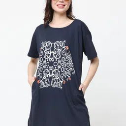DDASPRATION Women Printed Short Sleeves Round Neck Cotton T-shirt-picture-34