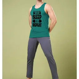 BAESD Printed Scoop Neck Cotton Gym Vest image 4