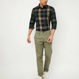 max Men Buffalo Checks Checked Casual Shirt-image-66