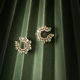 Polki Stories By Raniwala WomenEarrings 0.33 ct Diamond 6.44gm-picture-55