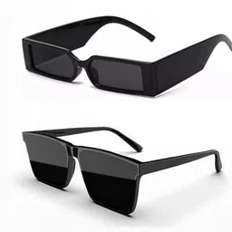 HAYDEN haiza Unisex Black Lens & Black Cateye Sunglasses with-image-52