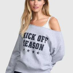 Victoria's Secret Women Colourblocked Sweatshirt-image-1