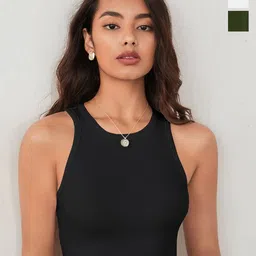 KERI PERRY Women Pack of 3 Ribbed Crop Tank Top-image-33