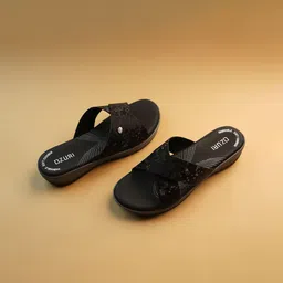 Ozuri Women Textured Open Toe Flats with Laser Cuts image 4