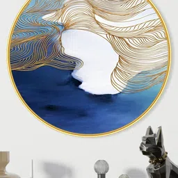 Livin'luxe Blue MDF Other Wall Paintings-picture-16