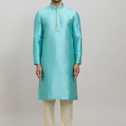 Arihant Rai Sinha Mandarin Collar Straight Kurta With Churidar-picture-12