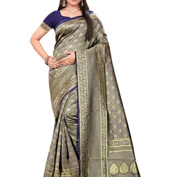 Maroosh Woven Design Zari Banarasi Saree-picture-37