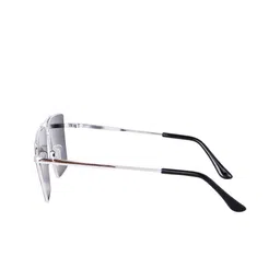 SPADEACES Men UV Protected Lens Square Sunglasses HQ SILVER BLACK SQUARE -15_12 image 3