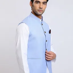Awadhshree Mandarin-Neck Nehru Jacket image 5