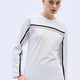 DressBerry Women Striped Pockets T-shirt-image-47