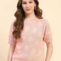 Global Republic Women Embroidered Floral Pullover-image-62