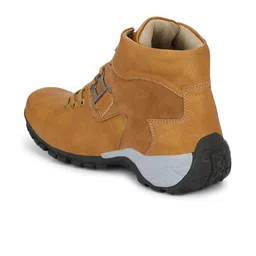 Shoe Island Rider-X Men Lace-Up Heavy Duty High Ankle Biker Boots image 5