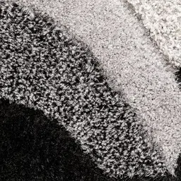 CARPETIFY Unisex Off White Striped Anti-Skid Polyester Carpet image 2