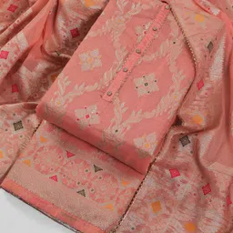 TAVAS Art Silk Unstitched Dress Material-picture-32