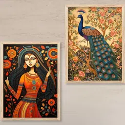 walllane Traditional Wall Art With Frame Home Decor Wall Painting For Living Room Office Bedroom-picture-13