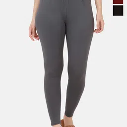 VANSIRI Pack Of 3 Pure Cotton Slim-Fit Ankle-Length Leggings-picture-42