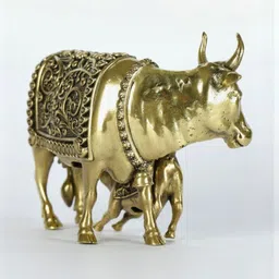 ATISHIV Gold Toned & Black Religious Idol Showpiece image 4