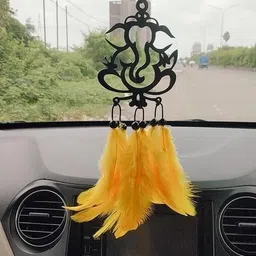 tirtha creations Ganpati Bappa Acrylic Dream Catcher for Car Home Decor Spiritual Hanging Decorative Showpiece - 20 cm-picture-10