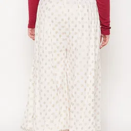 CLORA CREATION PLUS Women Polka Dots Printed Flared Palazzos image 2