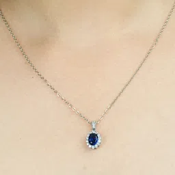 indiifuz Avyana Silver-Plated Circular Pendants with Chains image 4