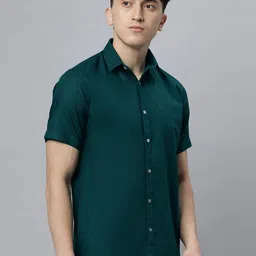 Hence Men Slim Fit Opaque Casual Shirt image 3