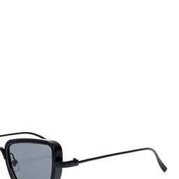 AUGEN Unisex Square Sunglasses with UV Protected Lens VI-SG-KS-Black-Black1 image 2