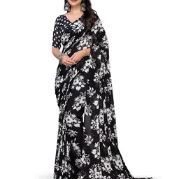 Moda Rapido Floral Printed Saree image 1