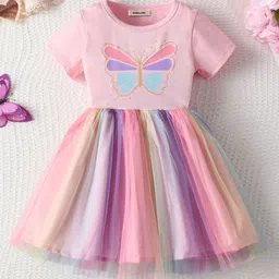 INCLUD Girls Printed Fit & Flare Dress-image-24