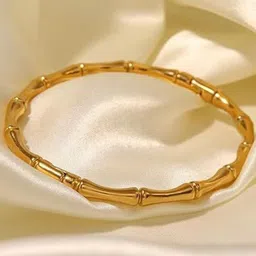MEENAZ Gold-Plated Stainless Steel Anti Tarnish Kada Bracelet image 2
