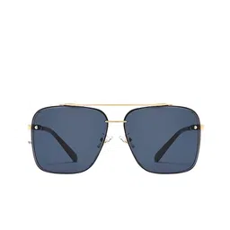 SPADEACES Men Square Sunglasses with UV Protected Lens ROCK GOLD BLACK -09_g image 2