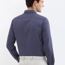 Allen Solly Men Spread Collar Geometric Printed Cotton Slim Fit Formal Shirt image 4