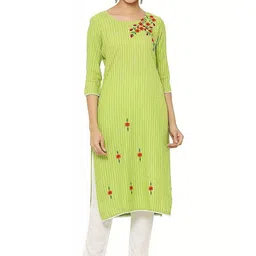 SHOBHIT Women Striped Regular Kurta with Trousers-picture-13