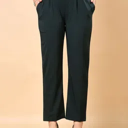 hazelglow Women Relaxed Straight Leg Pleated Cigarette Trousers-image-9