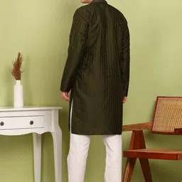 Anouk Men Regular Thread Work Kurta with Pyjamas image 4