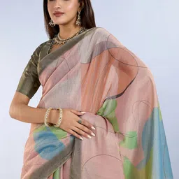 Mameraa Abstract Printed Saree image 2