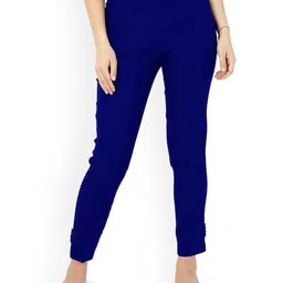 MIXFIT Women Solid Slim Fit Chinos Trousers-image-90