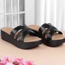Metro Solid Platform Sandals-image-67