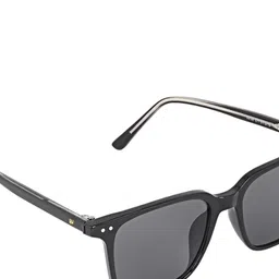 HAMILTANO WINSTON Men Brown Lens & Black Wayfarer Sunglasses with image 2