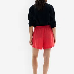 H&M Linen-Blend Drawstring Shorts image 2