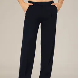 DENNISON Men Comfort Easy Wash Pleated Trousers-image-59