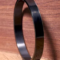 Omaya Jewels Unisex Onyx Contemporary Kada Bracelet-image-42