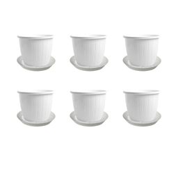 Go Hooked 8 Inch Duro Pot for Plants with Saucer Tray-picture-15