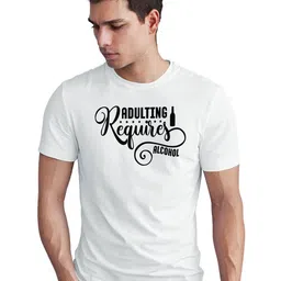 Seekbuylove Men Typography Printed Round Neck Casual T-Shirt-picture-17