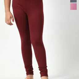 KAYU Girls Pack Of 3 Ankle-Length Lenggings-picture-14