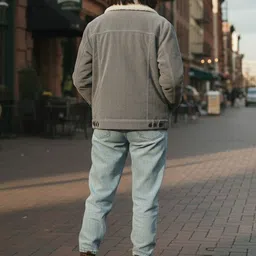 Mast & Harbour Men Spread Collar Solid Denim Jacket image 2