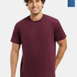 Jockey Pack of 2 Super Combed Cotton Rich Round Neck Half Sleeve Tshirt-2714 image 1