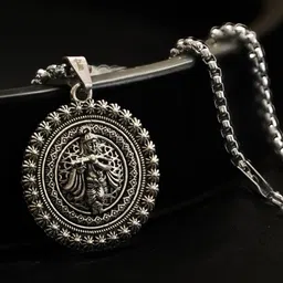 Japam Silver Plated MurlidharPendants with Chains-picture-42
