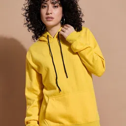 The Roadster Lifestyle Co Women Loose Fit Hooded Sweatshirt-image-97