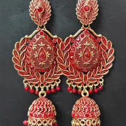 MUNMUN'S Geometric Jhumkas Earrings-picture-32